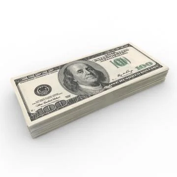 Pack of dollars Stock Illustration