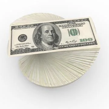Pack of dollars Stock Illustration