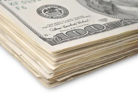 Pack of dollars Stock Photos