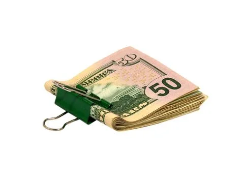 Pack dollars.isolated. Stock Photos
