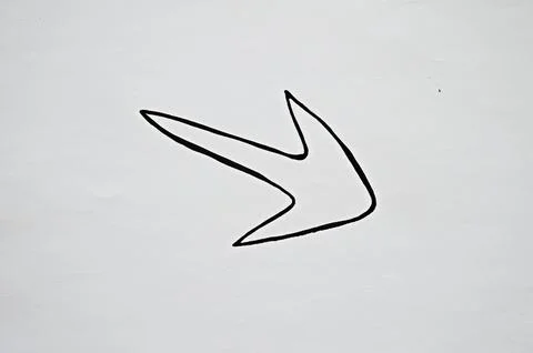 Pack drawn black marker arrows. The concept of business, choosing direction.. Stock Illustration