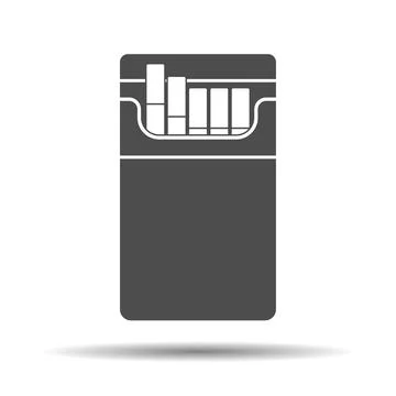 Pack of filter cigarettes. Vector illustration isolated on white background Stock Illustration