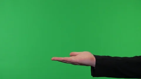Pack of flat hand gestures on green screen 01 스톡 동영상 107294903