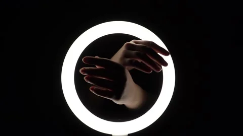 Pack of gestures. female hands close-up make figures from fingers. finger play Stock Footage 193449890