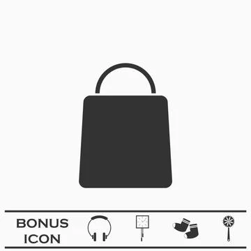 Pack icon flat Stock Illustration