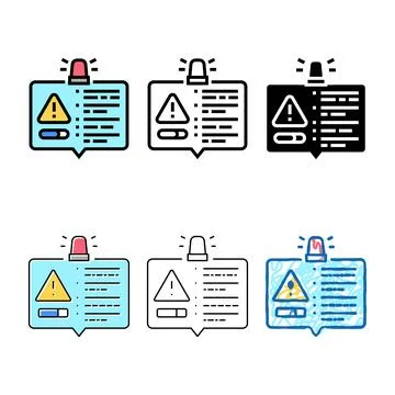 Pack important information color icon vector Stock Illustration