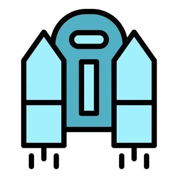 Pack of jetpack icon vector flat Stockillustratie