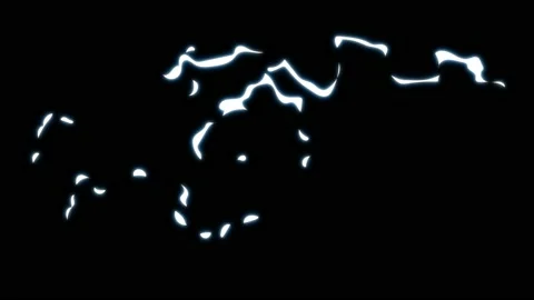 Pack Of Lighting Electricity Elements On Black Background Stock-Footage 145382211