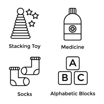 Pack Of Line Icons イラスト素材