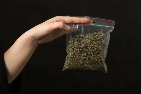 Pack of marijuana Foto stock