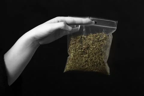Pack of marijuana Foto stock
