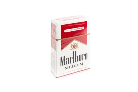 Pack of Marlboro Medium Cigarettes Stock Photos