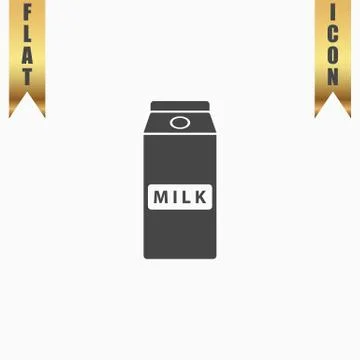 Pack of milk icon Illustrazione stock