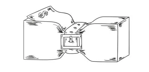 Pack of the money Stock Illustration