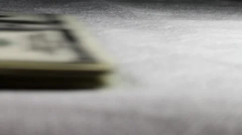 The pack of notes moves on a table Stock Footage 50408700