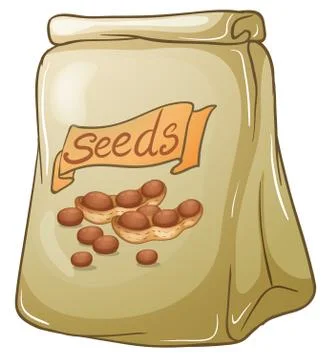 A pack of nut seeds Stock Illustration