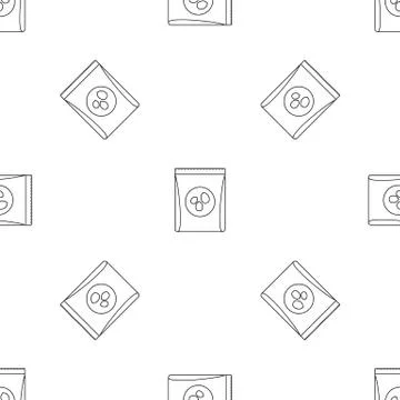Pack nuts pattern seamless Illustrazione stock
