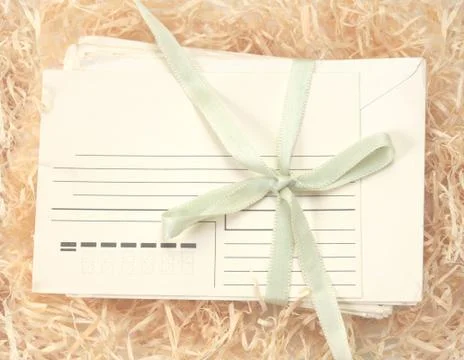 Pack of old letters Stock Illustration