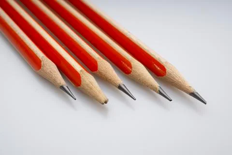  Pack of pencils (sharpened and broken pencils) Stock Photos