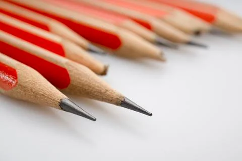  Pack of pencils (sharpened and broken pencils) Stock Photos