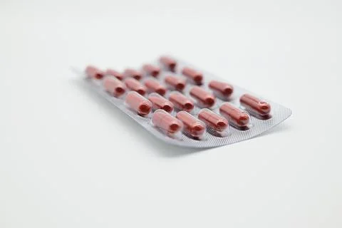 Pack of pills isolated close up Stock Photos