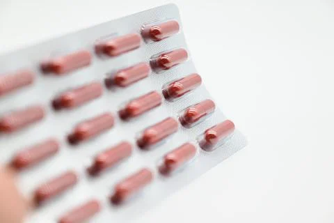 Pack of pills isolated close up Stock Photos