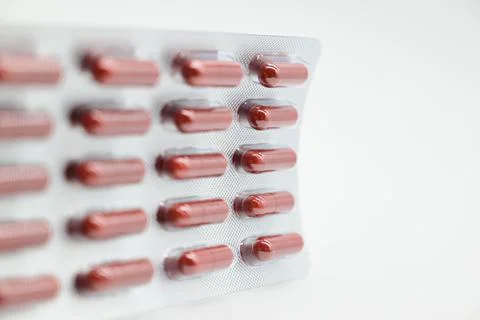 Pack of pills isolated close up Stock Photos