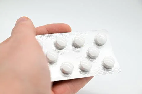 Pack of pills isolated close up Stock Photos