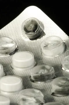 Pack pills Stock Photos