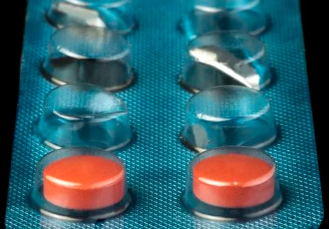 Pack pills Stock Photos