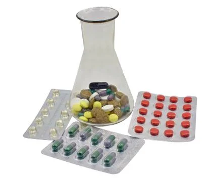 Pack of pills Stock Photos