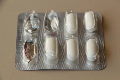 Pack of pills Stock Photos