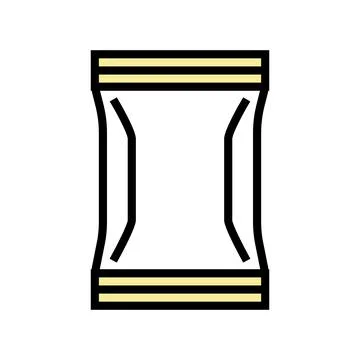 Pack plastic color icon vector illustration Illustrazione stock