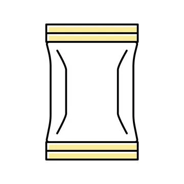 Pack plastic color icon vector illustration Illustrazione stock