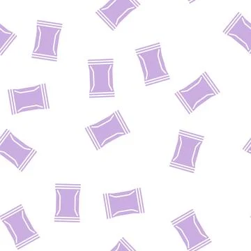 Pack plastic glyph seamless pattern Illustrazione stock