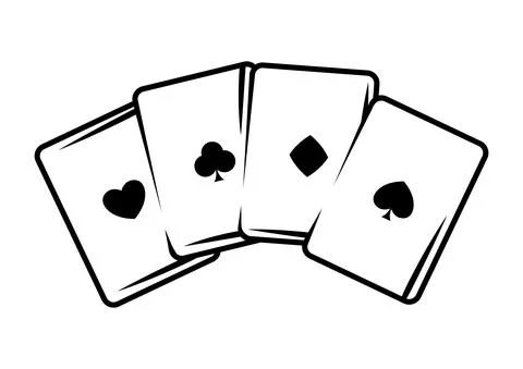 Pack of playing cards. Trick, game or magic illustration. 스톡 일러스트