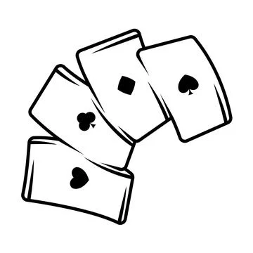 Pack of playing cards. Trick, game or magic illustration. 스톡 일러스트