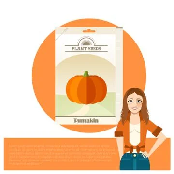 Pack of Pumpkin seeds Stock Illustration