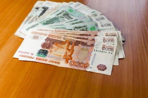 Pack of rubles Stock Photos