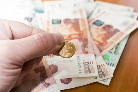 Pack of rubles Stock Photos