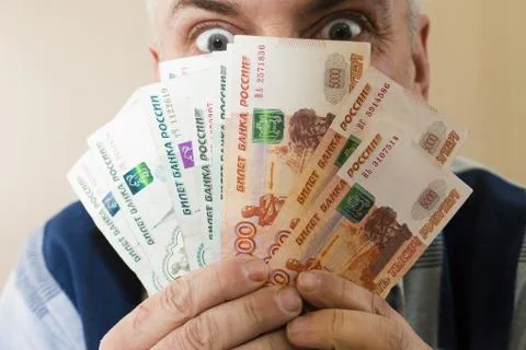 Pack of rubles Stock Photos