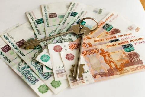 Pack of rubles Stock Photos