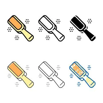 Pack scapula for spice color icon vector Stock Illustration