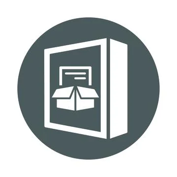 Pack, seo icon. Gray version 库存插图