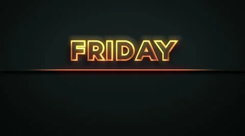 PACK SHOT - 3 - FRIDAY - ALL Video stock 10833508