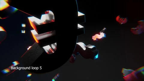 A pack of six loopable backgrounds. Metal symbols flying up. Stock Footage 242572653