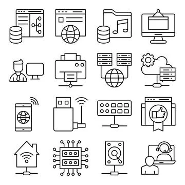 Pack of Smart Home Linear Icons Stock-Illustration