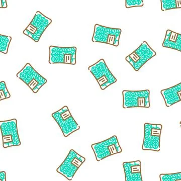 Pack spinach vector seamless pattern Illustrazione stock