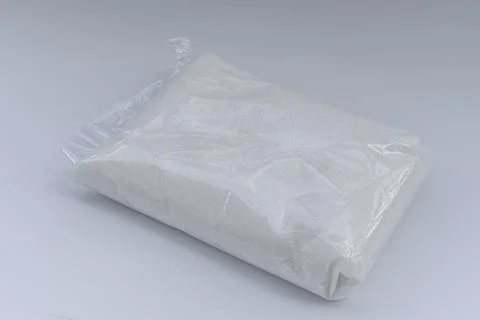 Pack with sugar on a white background Stock Photos