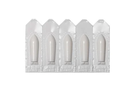 Pack of suppositories Stock Photos